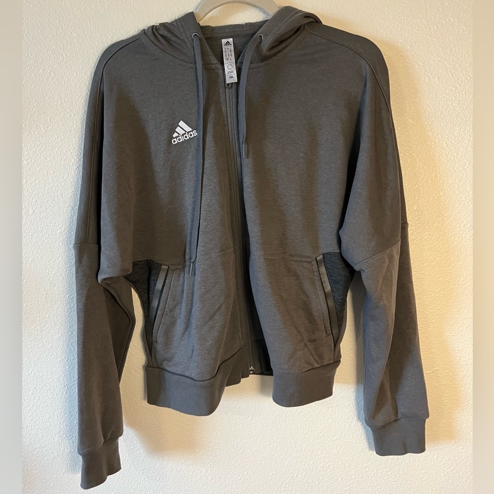 Adidas grey track suit set